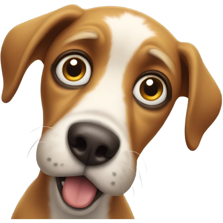 Shocked dog emoji
