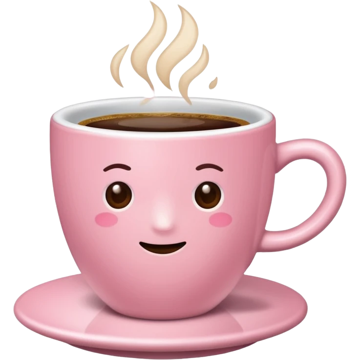 light-pink cup of coffee, no details emoji