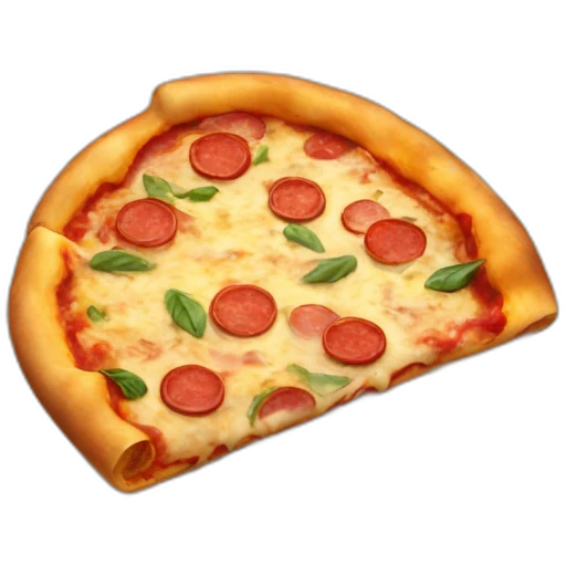 Happy pizza emoji
