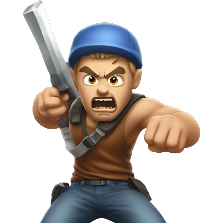 Gamer raging emoji