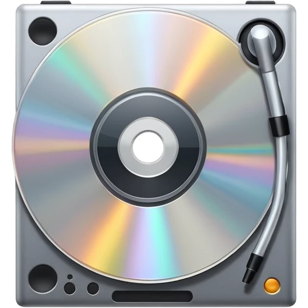 mac os compact disc audio note emoji