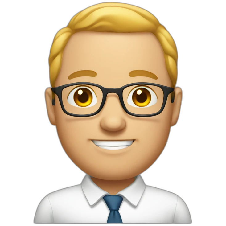 Rotund white man emoji