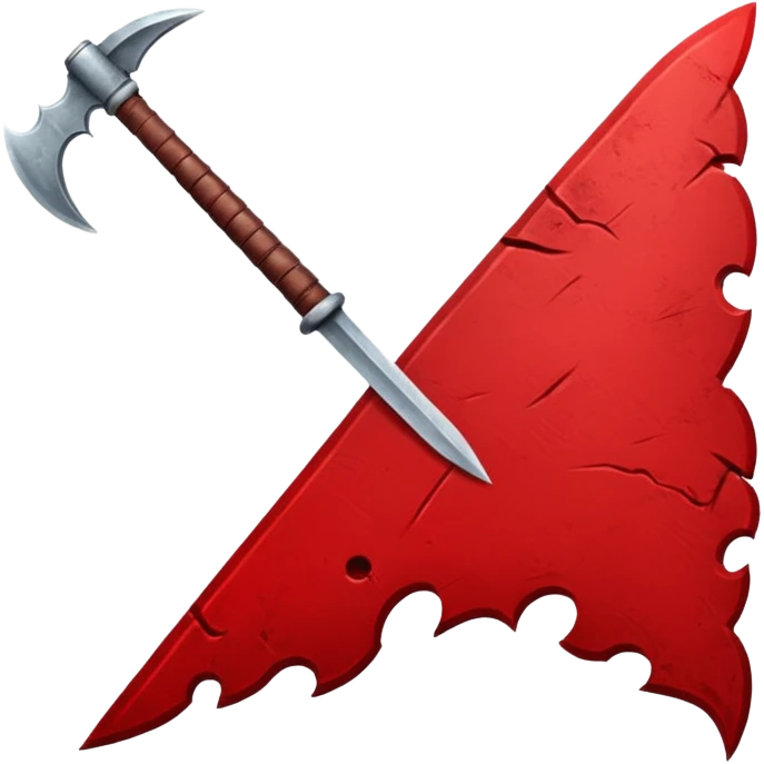 bannière de guerre déchirée et ensanglantée emoji