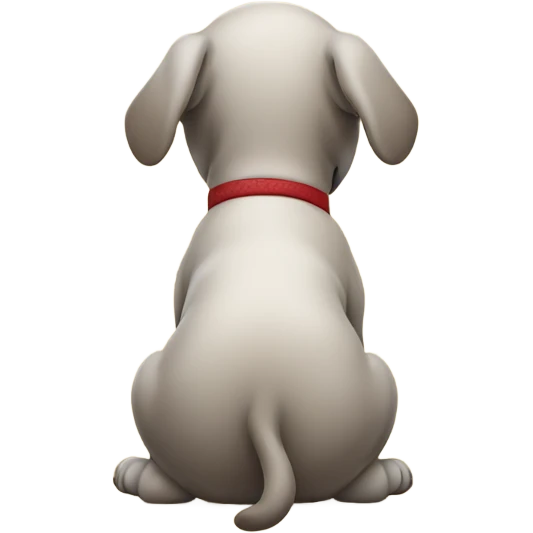  Dog with a butt emoji