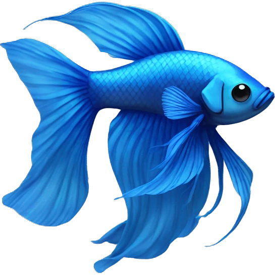 blue betta fish emoji