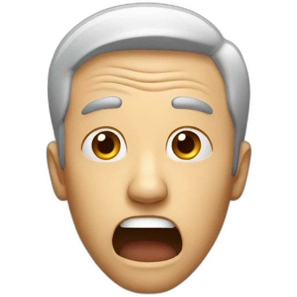 Shocked man emoji