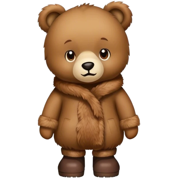 Bear wearing Uggs  emoji