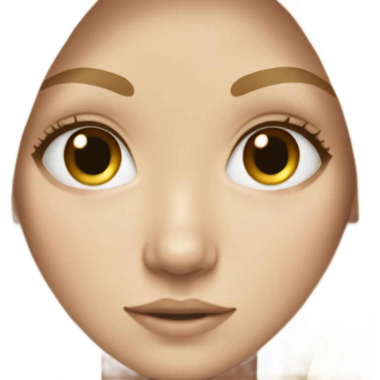 White girl with long blonde hair eyes hazzel  emoji