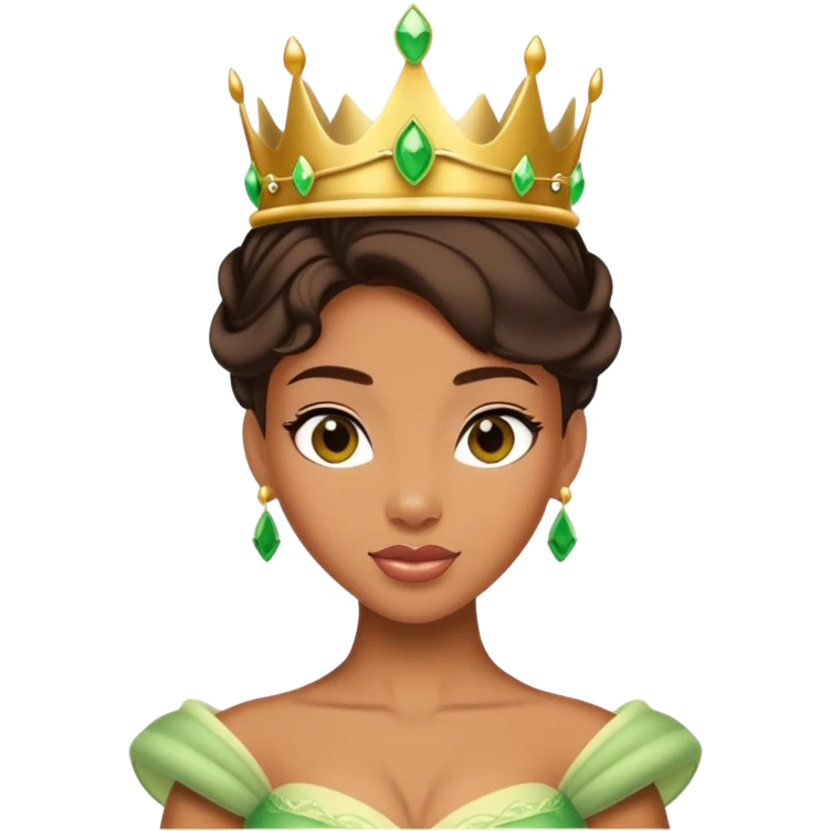 princess tiana crown emoji