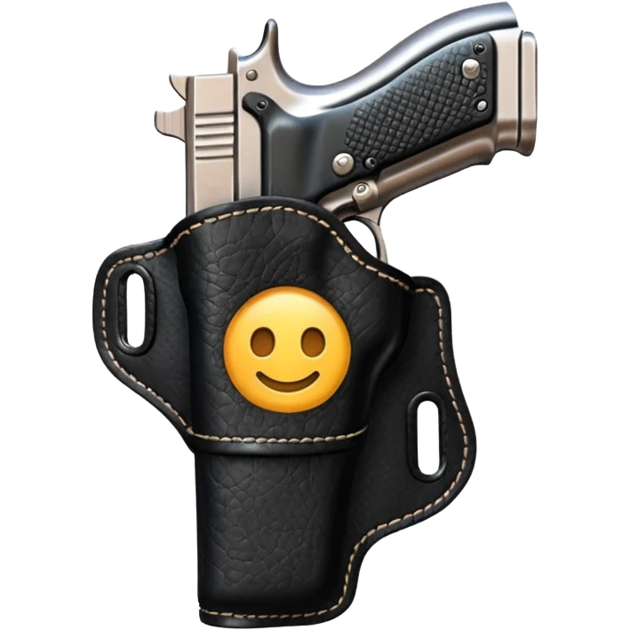 black holster emoji