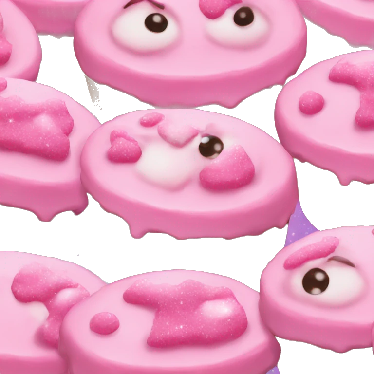 pink twinkles cakes emoji