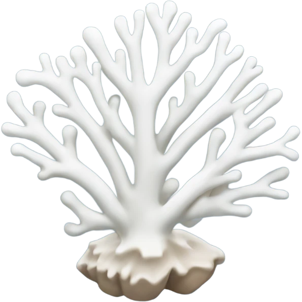 white coral emoji