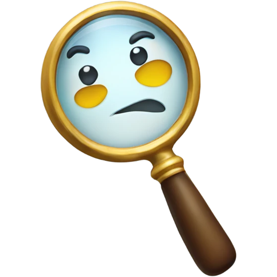 magnifiyin glass emoji