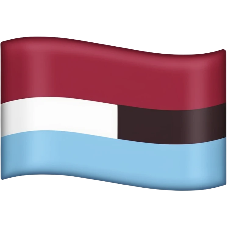 Austria flag with dark burgandy and light blue colour instead  emoji