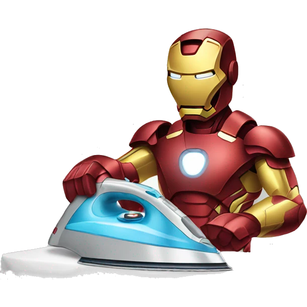 ironman ironing clothes emoji