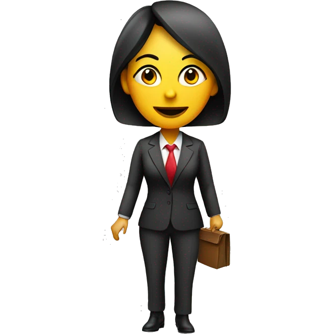 Mexican woman in suit with for sale sign  emoji