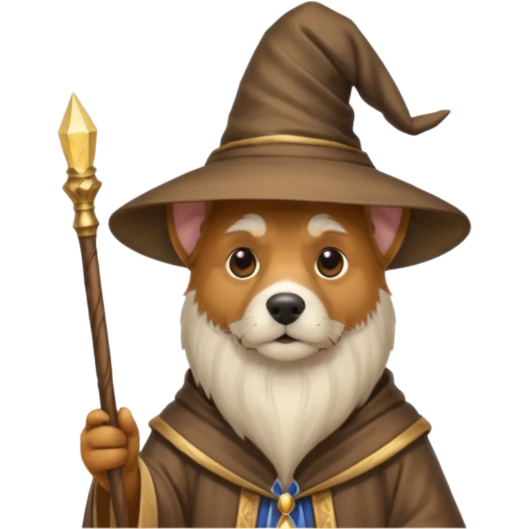 Dog wizard emoji