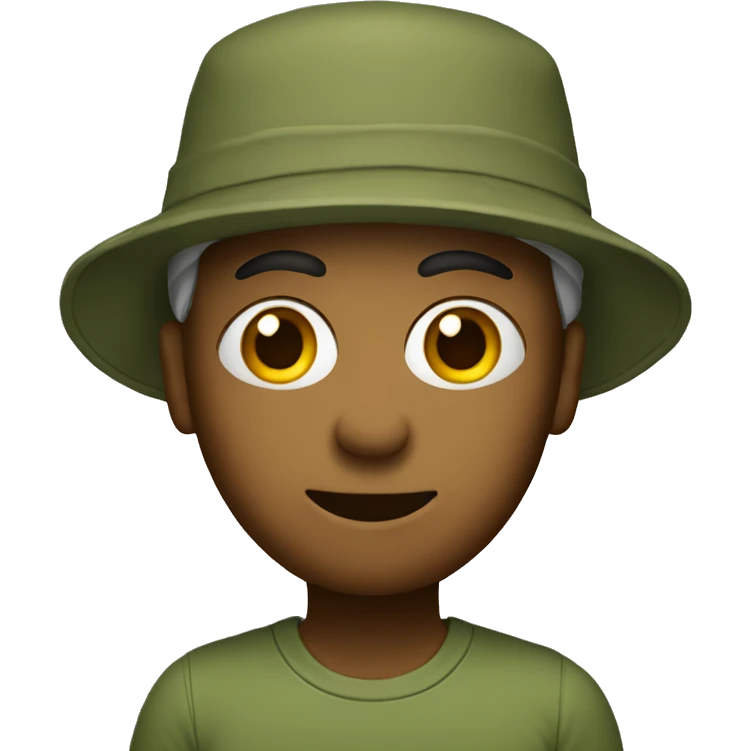 an olive with a bucket hat emoji