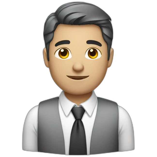 Male office worker emoji