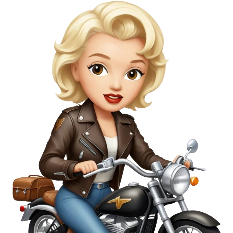 marilyn monroe motorbike emoji