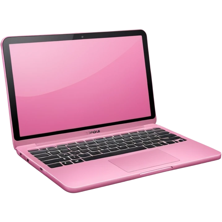Pink lap top emoji