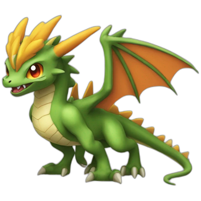 Dracofeu pokemon emoji