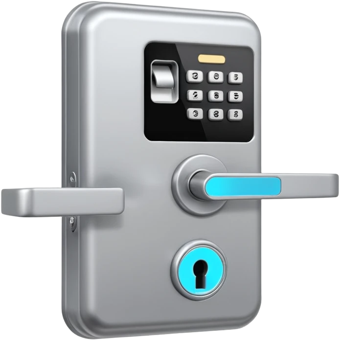 Electronic Door Lock System with card insert in line hole emoji