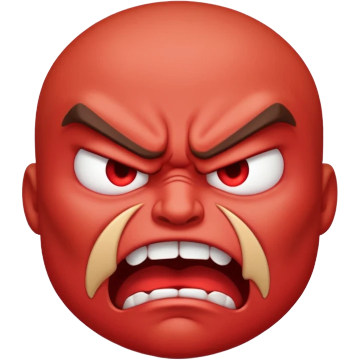 very angry and mad enraged fuming foaming at the mouth emoji  emoji