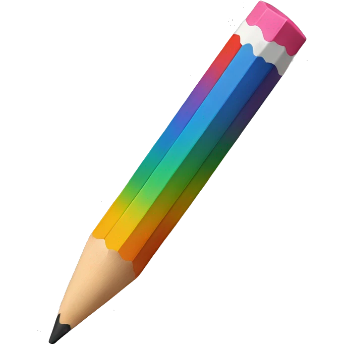 pencil of color  #FB9062 emoji