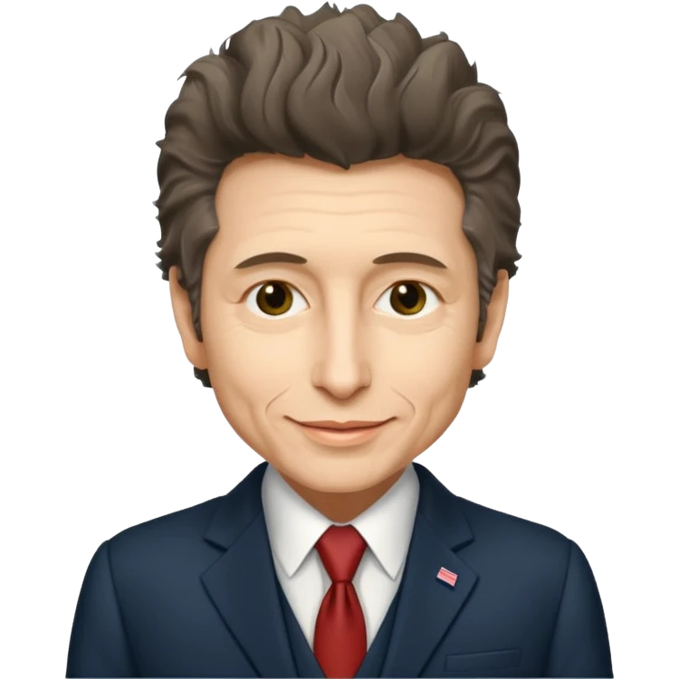Bob Dylan as President of the United States emoji