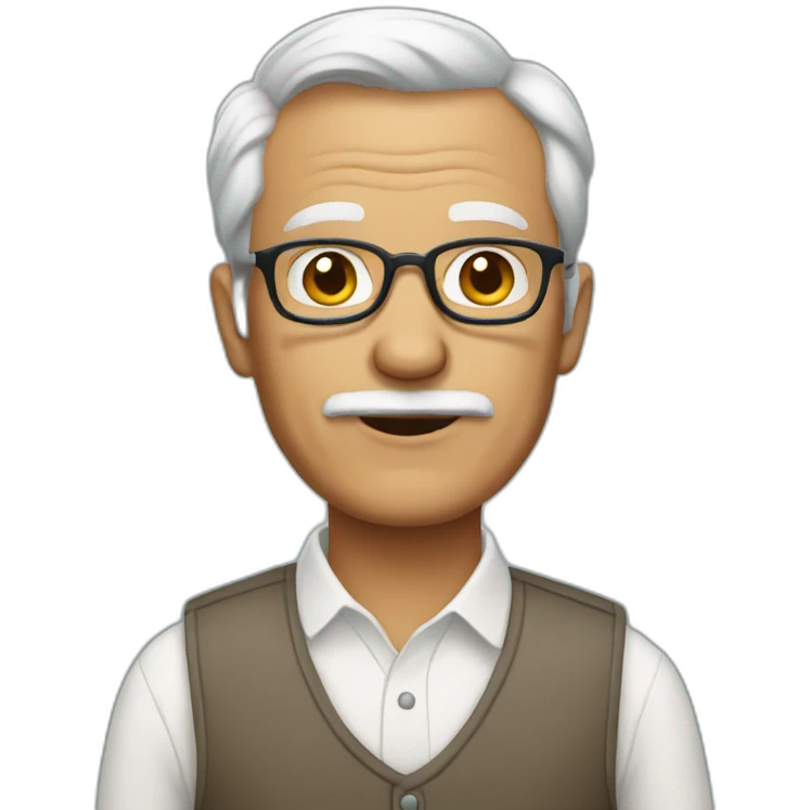 grandfather wear dress emoji