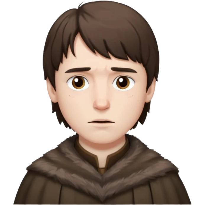 Bran Stark
 from Games of throne character face only front face emoji