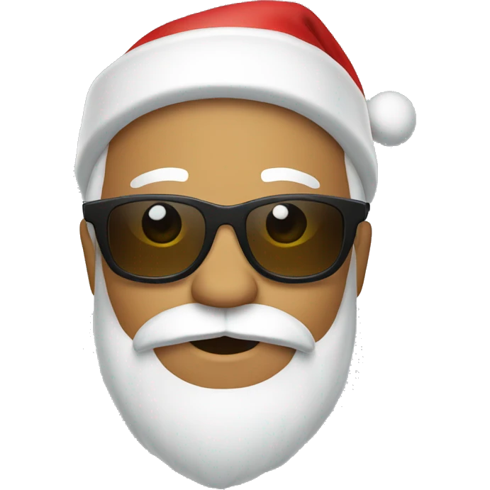 Santa wearing shades emoji