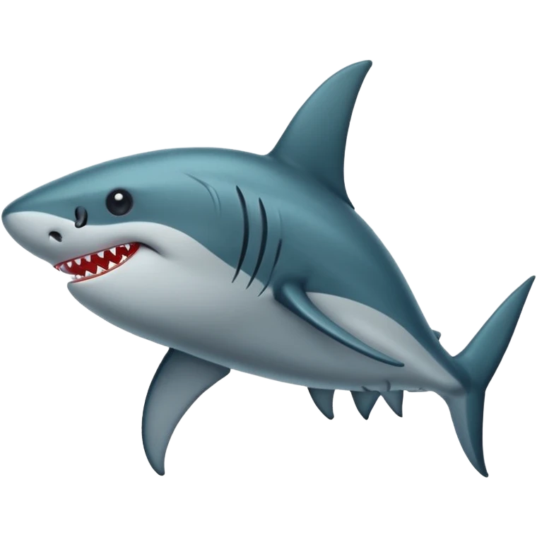 Un tiburón pero negro emoji
