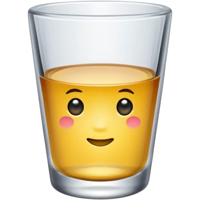 plain shot glass, simple, no decoration emoji