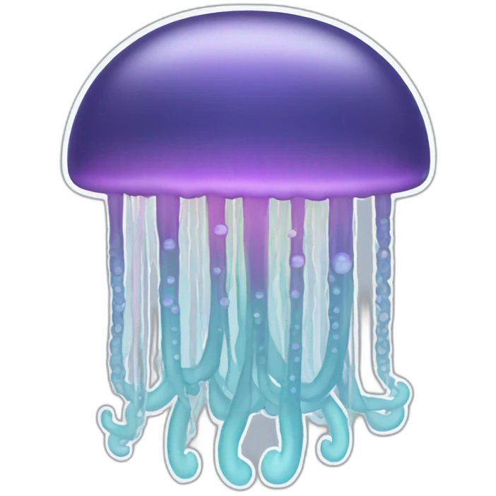 meduse arc en ciel emoji