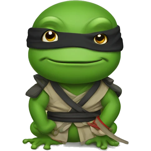 Frog ninja emoji