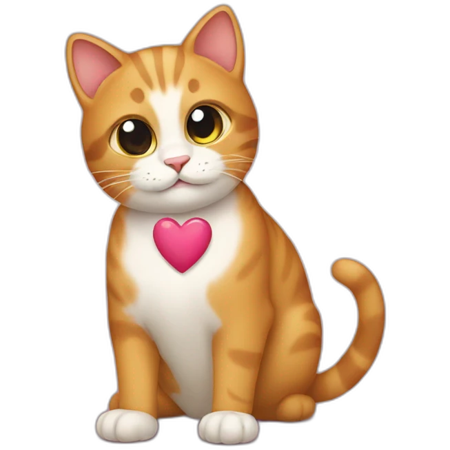 cat with heart emoji