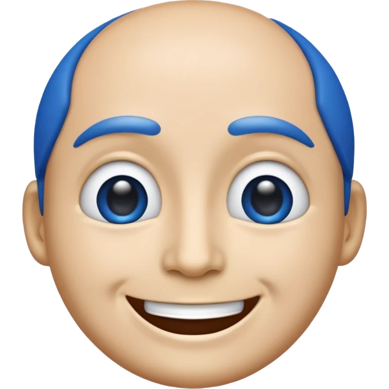 Blue face emoji emoji