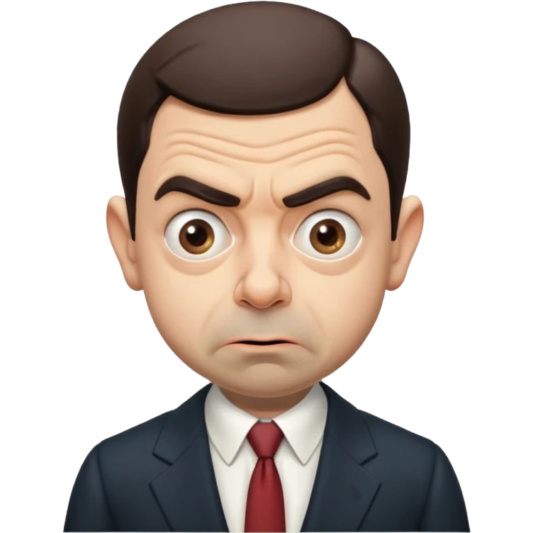 mr bean confused face emoji