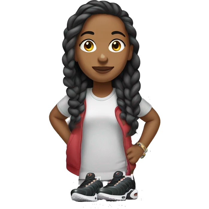 The girl in Nike air max tn sneakers emoji