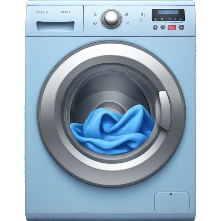 Blue Washing machine  emoji