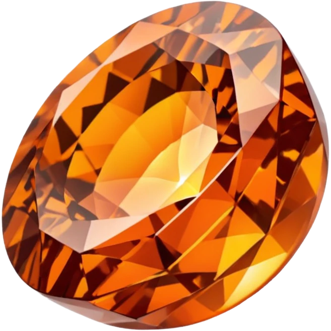crystal orange gem emoji