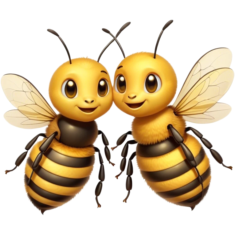 portrait of bees that are best friends with heafys emoji