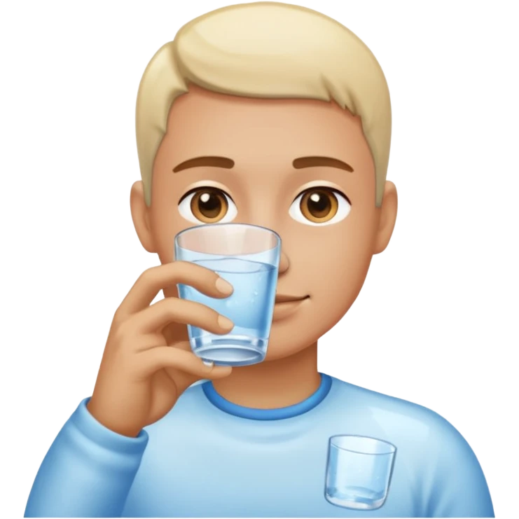 person drinking water emoji