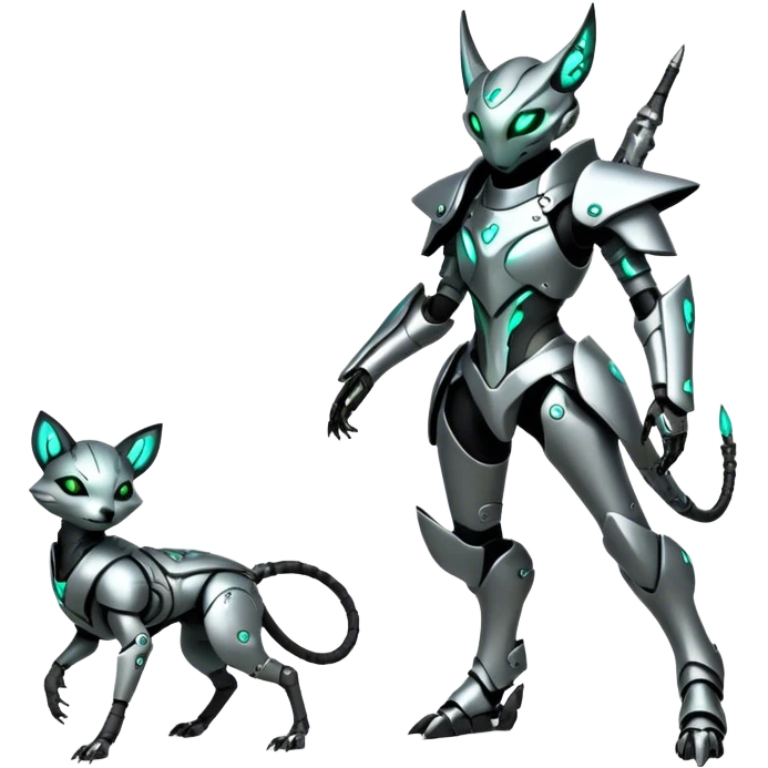Modern Futuristic Cool Wicked Cyborg-Vernid-Trico-species by LiLaiRa full body emoji