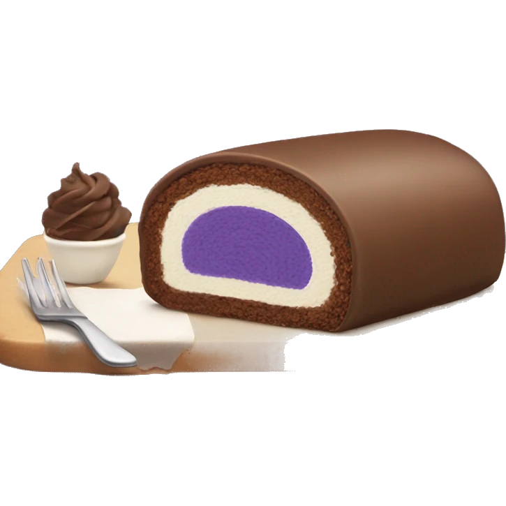 ube roll cake  emoji