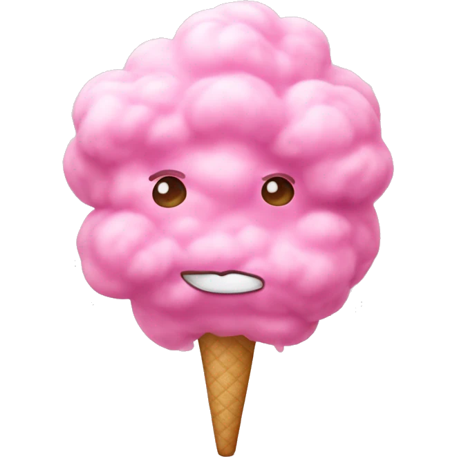 a pink cotton candy emoji  emoji