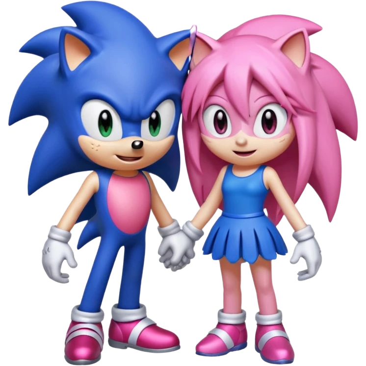 Sonic and Amy  emoji