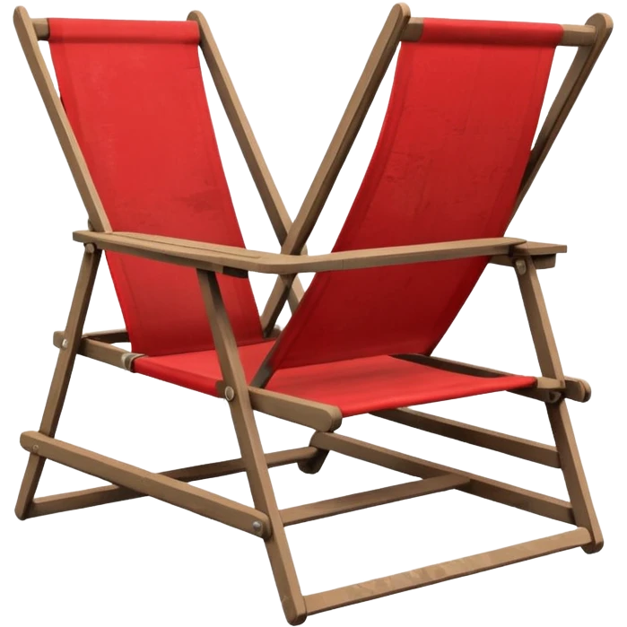 red beach chair emoji